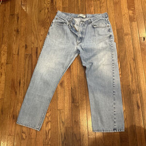 Levis 505 Jeans Mens 38x30 Straight Cut 90s Blue Denim USA 505